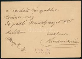 1872 Levelezőlap "(NAGY)BÁNYA" - Kassa