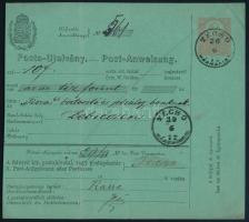 1872 Postautalvány "TÉCSŐ / MÁRMAROS M." - "DEBRECZEN"