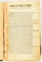 Kálvin János (Johannes Calvinus) Institutio Christianae religionis (A keresztyén vallás rendszere) c...