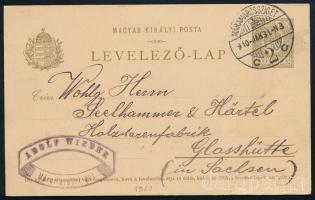1910 Levelezőlap Németországba "MÁRAMAROSSZIGET / 2 C"