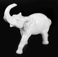 Antik elefánt porcelán figura, hibátlan, 17x14 cm