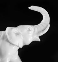 Antik elefánt porcelán figura, hibátlan, 17x14 cm