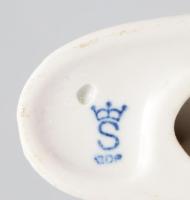 Sitzendorf ló a kicsinyével, jelzett, hibátlan, m: 11,5 cm