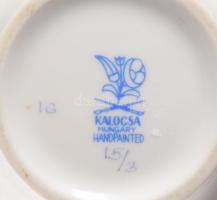 Kalocsai Porcelán váza, jelzett, hibátlan, m: 19 cm