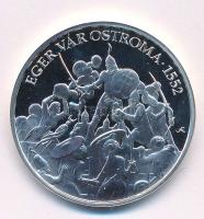 Fritz Mihály (1947- ) DN "Eger vár ostroma 1552 / Magyarország Történelme" Ag emlékérem ka...