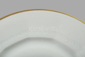 1922-1930 Königszelt Silesia 6 személyes vékonyporcelán nagytányér garnitúra, jelzett, hibátlan, d: ...