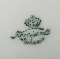 1922-1930 Königszelt Silesia 6 személyes vékonyporcelán nagytányér garnitúra, jelzett, hibátlan, d: ...