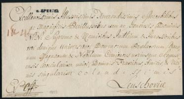 1819 Hivatalos 4 latos levél "v.EPERIES" - Lőcse (Rompes 100 p)