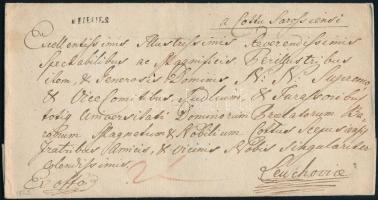 1825 Hivatalos 2 latos levél "v.EPERIES" - Lőcse (Rompes 100 p)