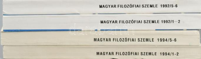 1973 - 1994 Magyar Filozófiai Szemle 25 száma: 1973/1-2.; 1985/5-6.; 1986/1-2, 3-4, 5-6; 1987/2,3,4;...