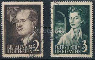 Liechtenstein 1955 Hercegi pár sor Mi 332-333 (Mi EUR 160.-)