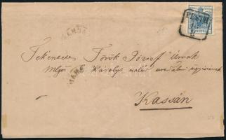 1854 9kr levélen "PESTH" - "KASCHAU"