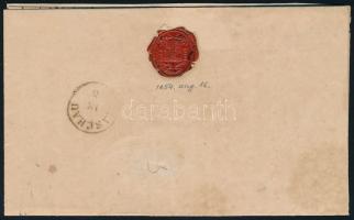 1854 9kr levélen "PESTH" - "KASCHAU"