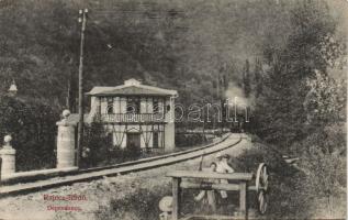 Rajecfürdő dependance and locomotive