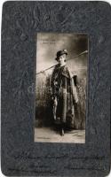 1905 Fedák Sári, János vitéz. Emb. floral (vágott / cut)