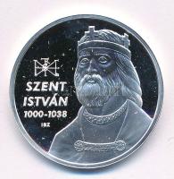 ifj. Szlávics László (1959-) 2011 k. "Nagy Magyarok / Szent István 1000-1038" jelzett Ag e...