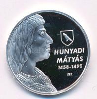 ifj. Szlávics László (1959-) 2011 k. "Nagy Magyarok / Hunyadi Mátyás 1458-1490" jelzett Ag...