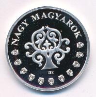 ifj. Szlávics László (1959-) 2011 k. "Nagy Magyarok / Hunyadi Mátyás 1458-1490" jelzett Ag...