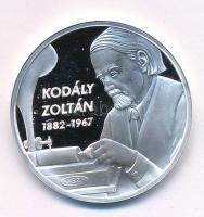 ifj. Szlávics László (1959-) 2011 k. "Nagy Magyarok / Kodály Zoltán" jelzett Ag emlékérem ...