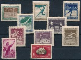 1925-1949 Sport (I.) sor + Nőnap (I.) bélyeg + UPU blokkból kitépett bélyeg (17.500)