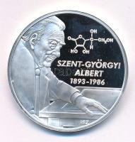 ifj. Szlávics László (1959-) 2011 k. "Nagy Magyarok / Szent-Györgyi Albert" jelzett Ag eml...