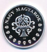 ifj. Szlávics László (1959-) 2011 k. "Nagy Magyarok / Gróf Széchenyi István" jelzett Ag em...