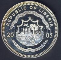 Libéria 2005. 5$ "Labdarúgó VB" multicolor T:PP