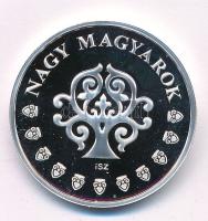 ifj. Szlávics László (1959-) 2011 k. "Nagy Magyarok / Eötvös Loránd" jelzett Ag emlékérem ...
