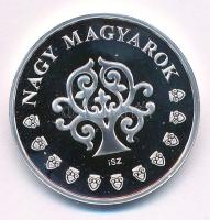 ifj. Szlávics László (1959-) 2011 k. "Nagy Magyarok / Arany János" jelzett Ag emlékérem ka...