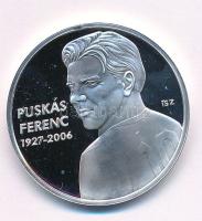 ifj. Szlávics László (1959-) 2011 k. "Nagy Magyarok / Puskás Ferenc" jelzett Ag emlékérem ...