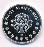 ifj. Szlávics László (1959-) 2011 k. "Nagy Magyarok / Puskás Ferenc" jelzett Ag emlékérem ...