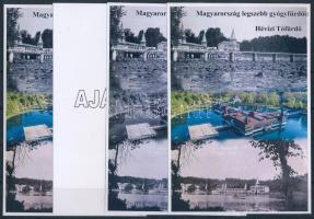 2023/03 Hévízi Tófürdő 4 db-os emlékív garnitúra (30.000)
