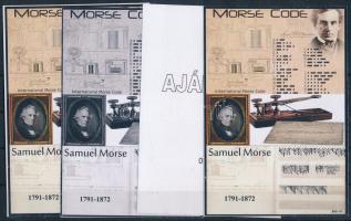 2022/06 Samuel Morse 4 db-os emlékív garnitúra (30.000)