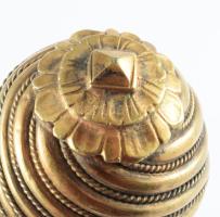 cca 1880, 2 darab réz mente gomb, 4-6 cm