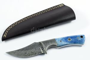 Albainox kés damaszkuszi acél pengével, h: 18 cm
