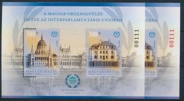 2019 A magyar országgyűlés 130 éve az Interparlamentális Unióban fogazott + vágott blokk azonos sors...