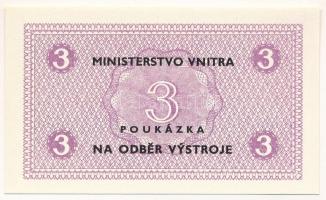 Csehszlovákia DN 3K (felszerelésgyűjtési utalvány) T:UNC
Czechslovakia ND 3 Koruna (voucher for equ...