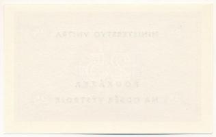 Csehszlovákia DN 25K (felszerelésgyűjtési utalvány) T:UNC
Czechslovakia ND 25 Koruna (voucher for e...