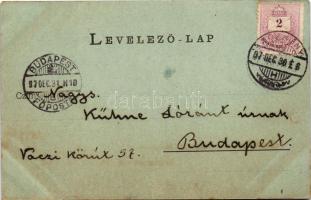 1897 Pozsony, Pressburg, Bratislava; látkép este holdfényben, vár. Römmler &amp; Jonas / general...