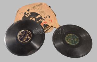 13 darab gramofon lemez, közte 9 darab régebbi