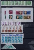 1963-1972 Főleg bélyegzett több példányos rendező teljes sorokkal és postatiszta blokkokkal 30 lapos...