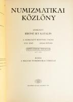 2 db Numizmatikai közlöny.1971-72.évf.; 1977-78. évf. szerk. Huszár Lajos. Bp., MTA