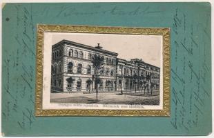 1902 Budapest VI. Andrássy út, Országos minta rajziskola, Műcsarnok zeneakadémia. Egyedi készítésű, ...