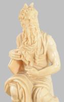 Michelangelo Mózes szobrának rezin másolata, m: 15 cm