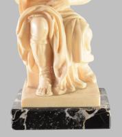 Michelangelo Mózes szobrának rezin másolata, m: 15 cm