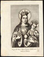 1836 Dorneck, Joseph: Szűz Mária kegyképe a lengyelországi Tuchów templomának oltárán (Effigies B. M...