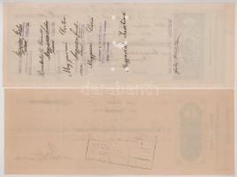 1872-1942. Hódmezővásárhely 22db kitöltött váltó T:VF-F