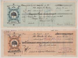 1872-1942. Hódmezővásárhely 22db kitöltött váltó T:VF-F