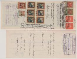 1872-1942. Hódmezővásárhely 22db kitöltött váltó T:VF-F