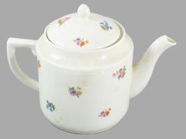 Zsolnay teás kanna, jelzet, hibátlan, m: 17 cm
